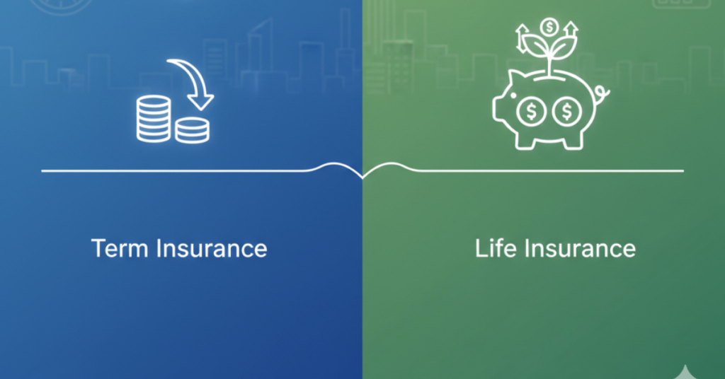 टर्म इंश्योरेंस और लाइफ इंश्योरेंस में क्या अंतर है? पूरी जानकारी